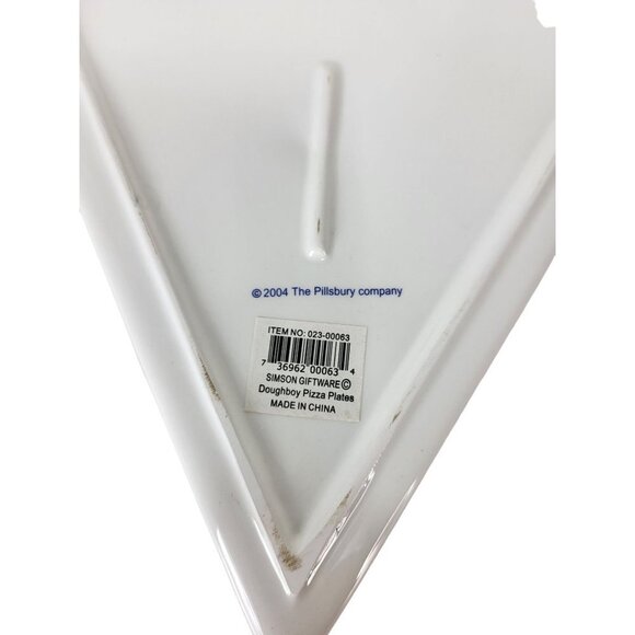 Pillsbury Doughboy Pizza Slice Ceramic Porcelain Plate Set of Five Plates - Picture 15 of 15